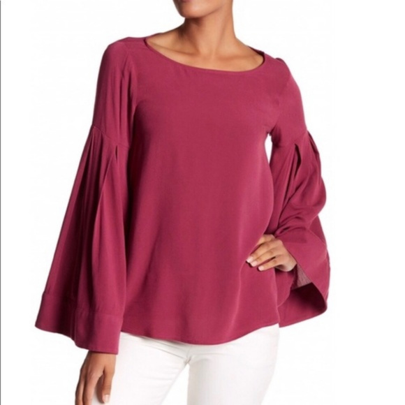 Ro & De Tops - Ro & De | Purple Bell Sleeve Blouse S